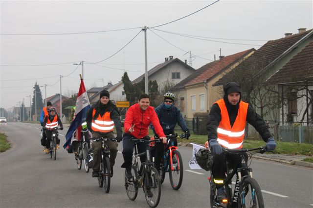 OPĆINA KRIŽ PODUPRLA AKCIJU BICIKLOM ZA VUKOVAR