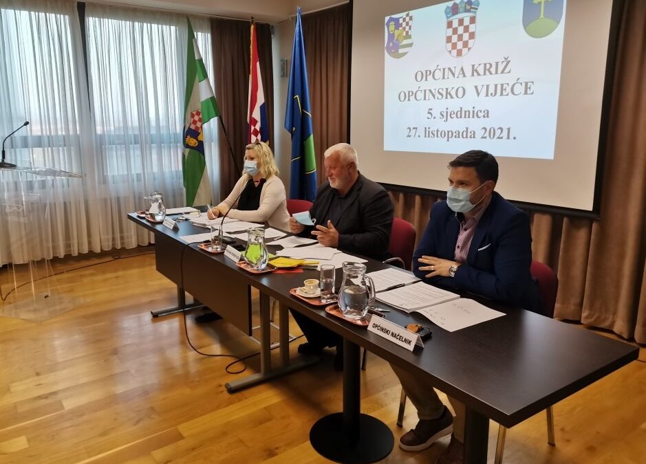 ODRŽANA 5. SJEDNICA OPĆINSKOG VIJEĆA OPĆINE KRIŽ