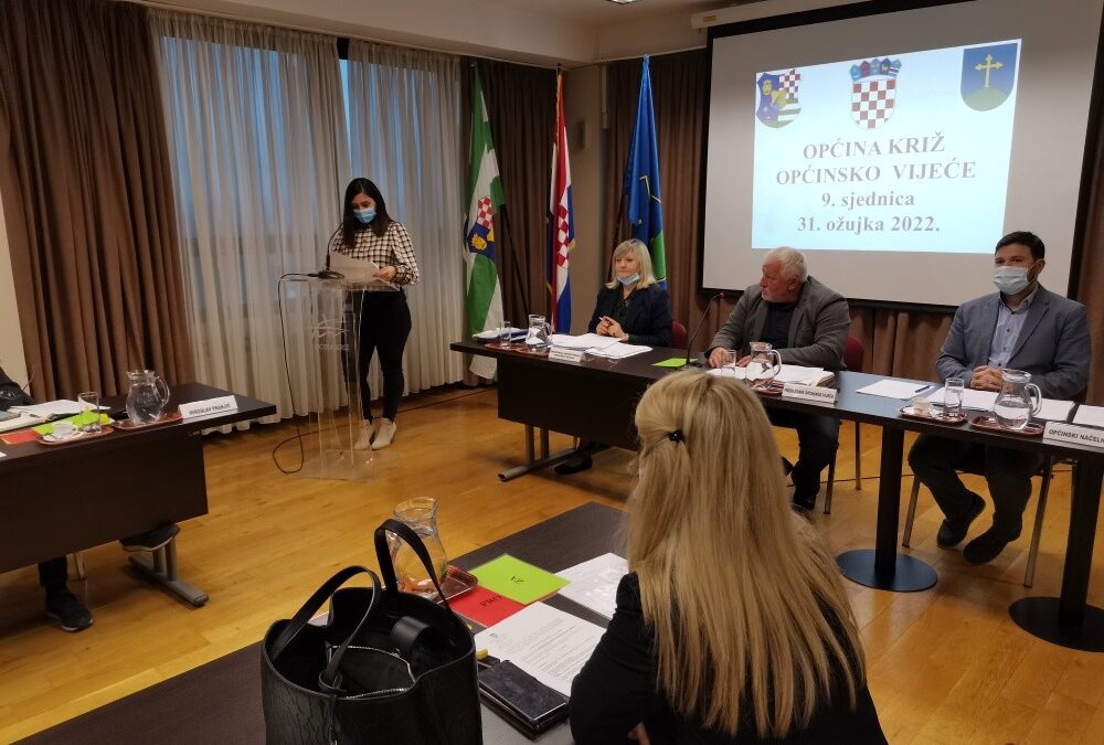 ODRŽANA 9. SJEDNICA OPĆINSKOG VIJEĆA OPĆINE KRIŽ