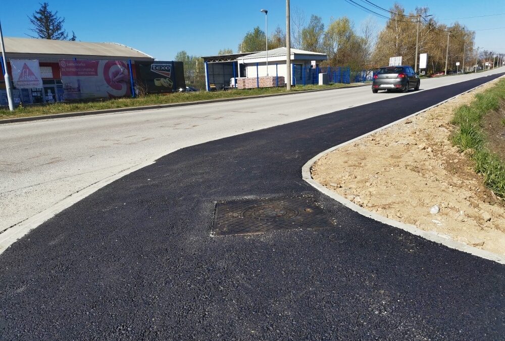 Završena izgradnja pješačke i biciklističke staze u Industrijskoj ulici u Križu