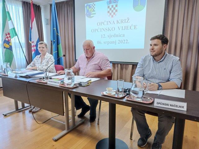 ODRŽANA 12. SJEDNICA OPĆINSKOG VIJEĆA OPĆINE KRIŽ