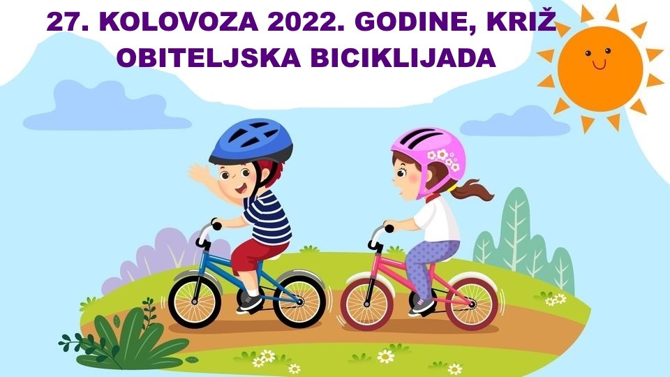 Otvorene prijave za Obiteljsku biciklijadu u povodu Dana Općine Križ 27. kolovoza 2022.