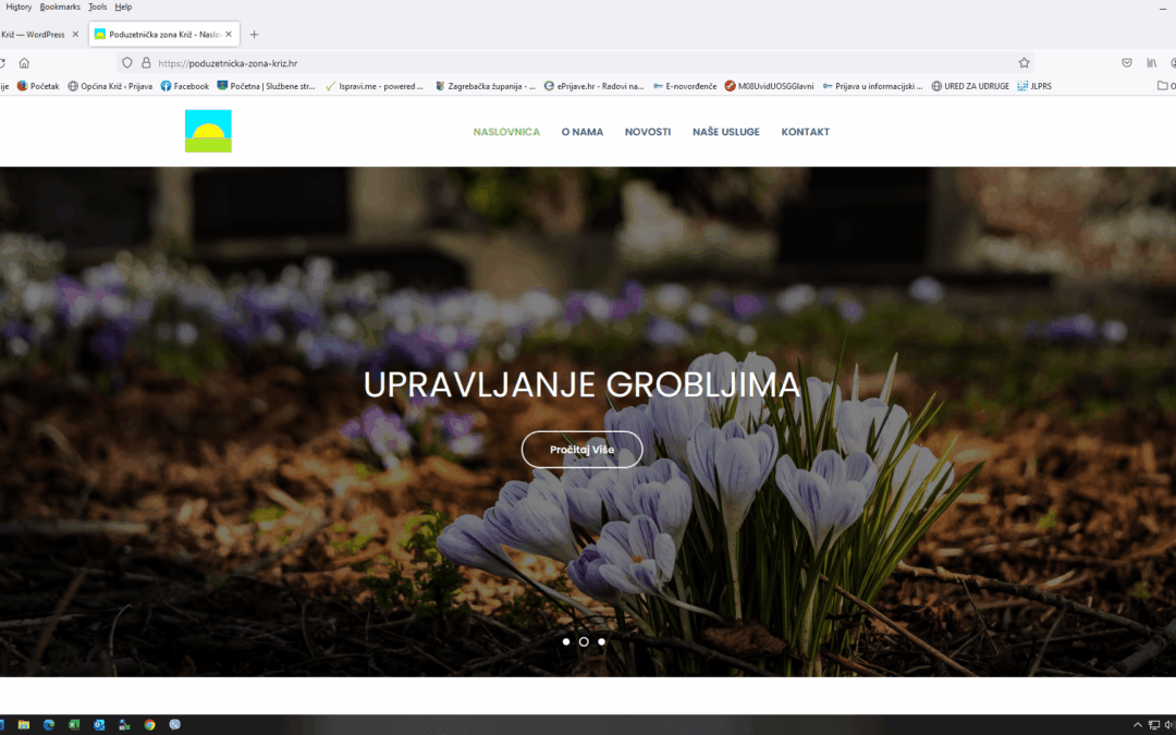 TRGOVAČKO DRUŠTVO PODUZETNIČKA ZONA KRIŽ d.o.o. IMA NOVU INTERNET STRANICU