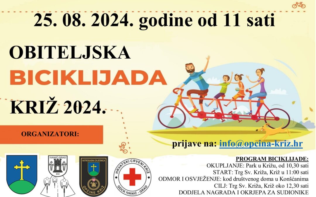 Obiteljska biciklijada 25. kolovoza 2024. godine