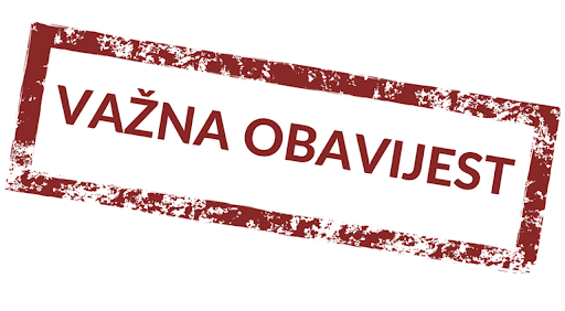 OBAVIJEST STANOVNICIMA NASELJA OKEŠINEC I VEZIŠĆE