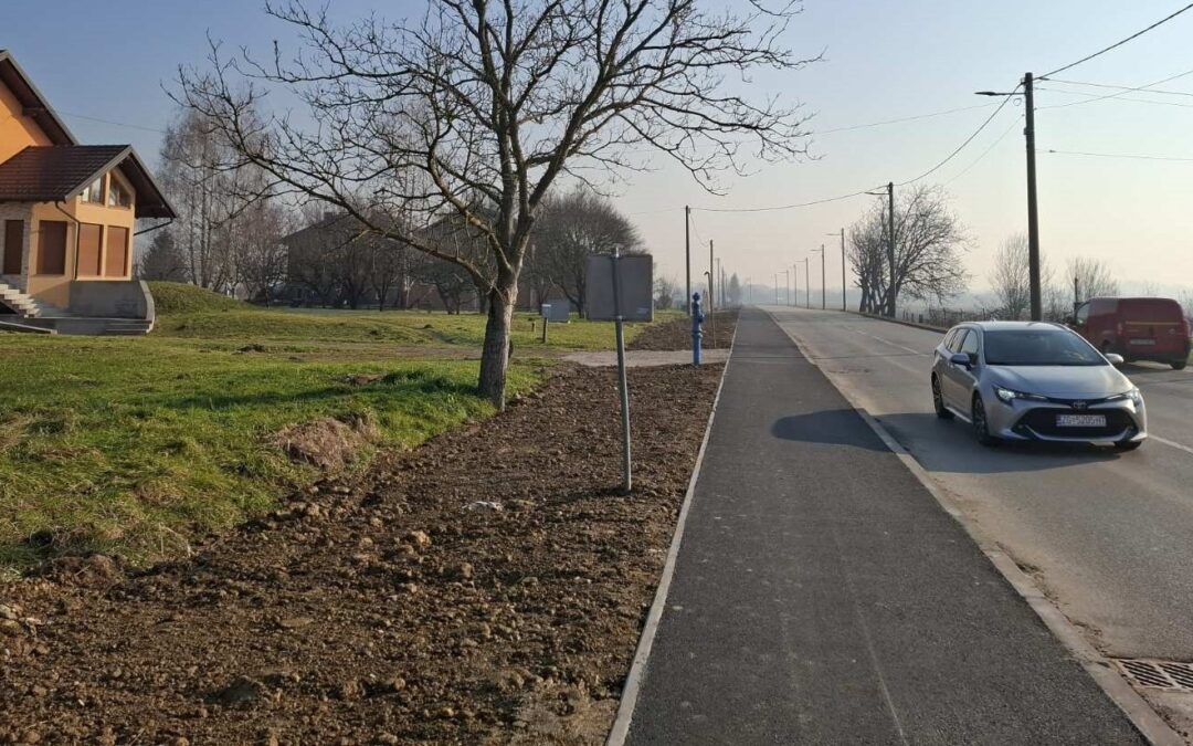 Završeni su radovi izgradnje oborinske odvodnje i pješačke staze u Poduzetničkoj zoni Križ II.