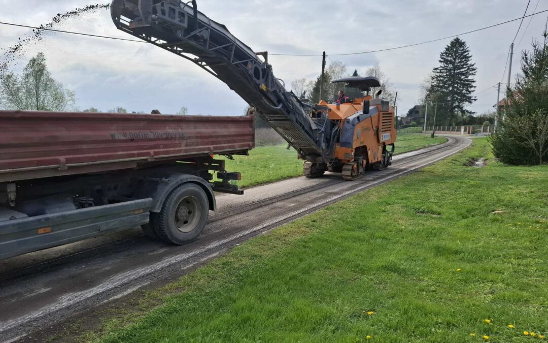 Započeli radovi asfaltiranja Maksimirske ulice u Obedišću