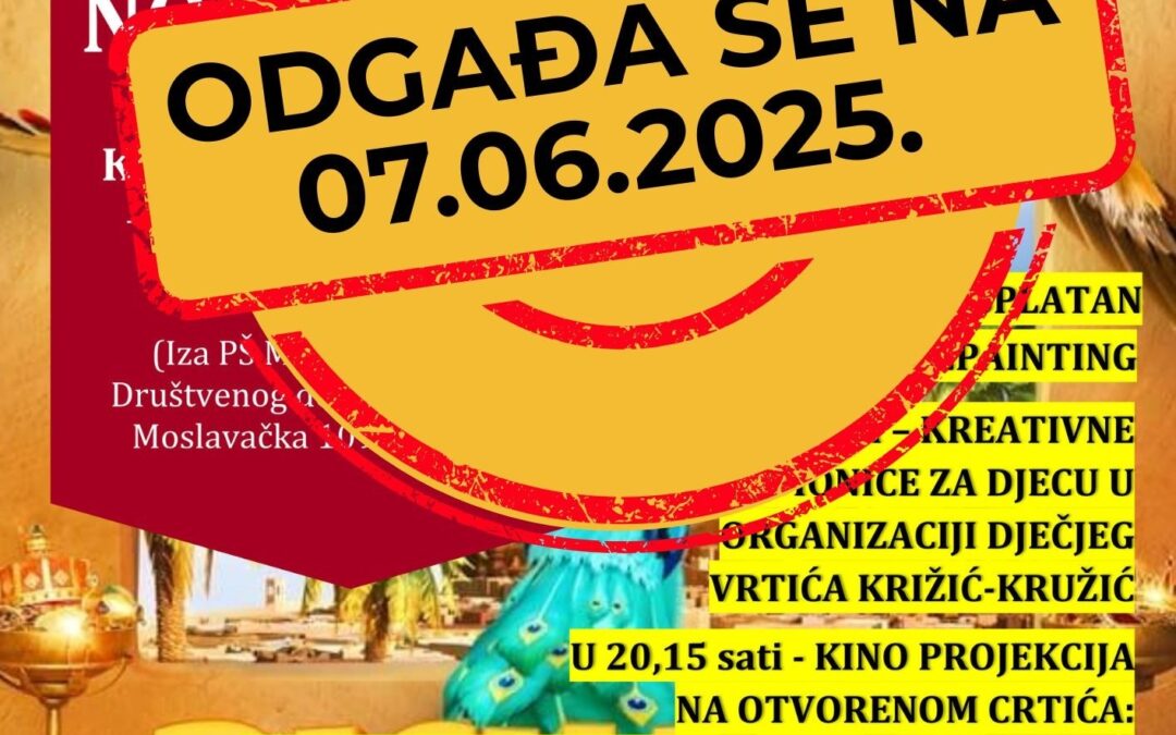 ZBOG DANA ŽALOSTI DJEČJI DAN U NOVOSELCU ODGAĐA SE NA 7. LIPNJA 2025.