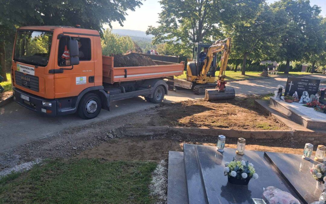 U tijeku uređenje staza na groblju u Križu