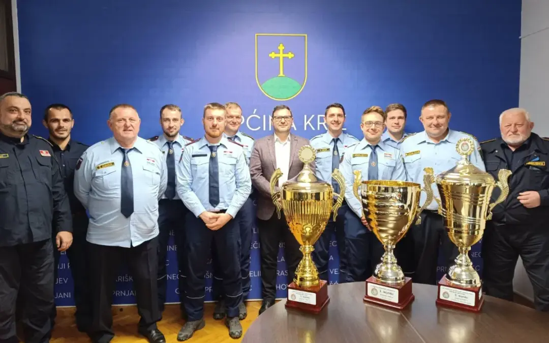 TROSTRUKI DRŽAVNI PRVACI, DVD RAZLJEV NA PRIJEMU U OPĆINI KRIŽ