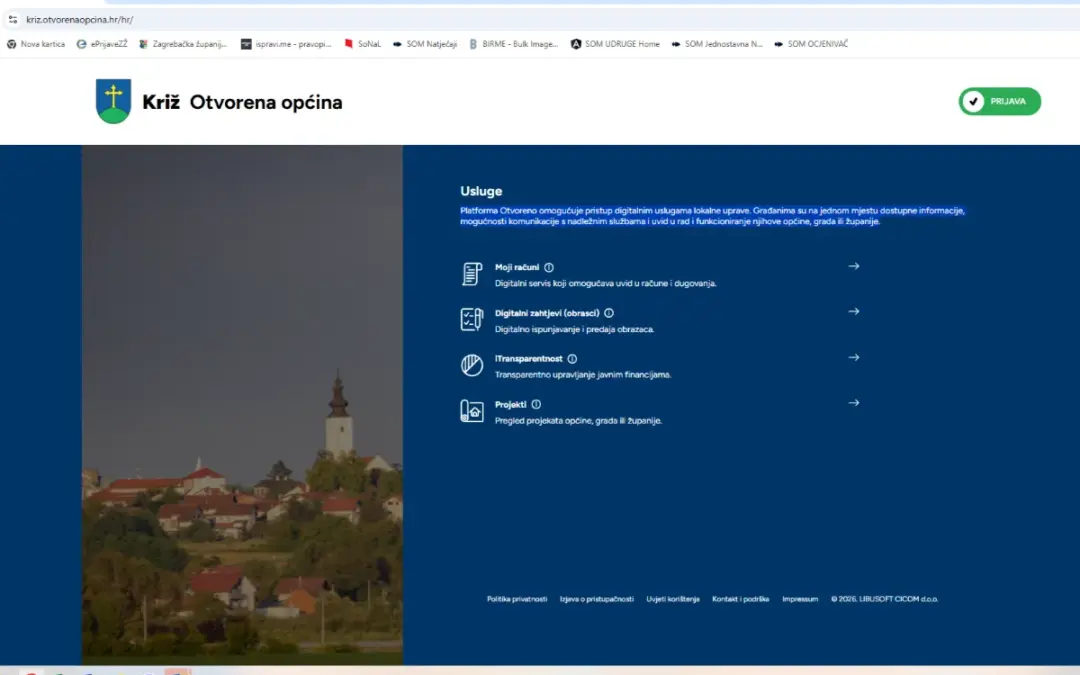 Općina Križ uvela aplikaciju Platforma Otvoreno