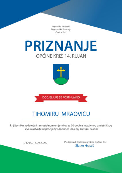 Priznanje_Tihomir Mraović